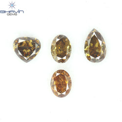 1.13 CT/4 Pcs Natural Mix Diamond Brown Color Clarity VS (5.44 MM)
