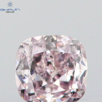 0.05 CT クッションシェイプ 天然ダイヤモンド ピンク色 I1 クラリティ (2.11 MM)