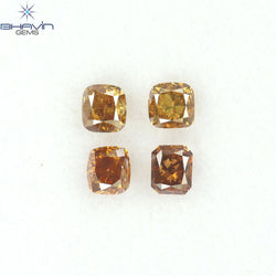 0.95 CT/4 Pcs Natural Mix Diamond Mix Fancy Color Clarity SI (3.53 MM)