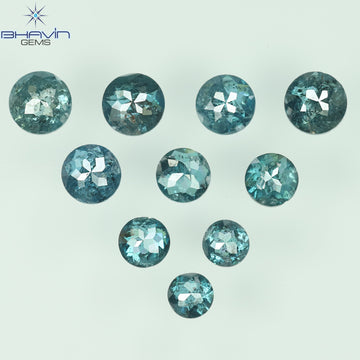 0.16 CT/3 ピース ミックス ローズ カット シェイプ ピンク色 ナチュラル ルース ダイヤモンド SI クラリティ (3.06 MM)