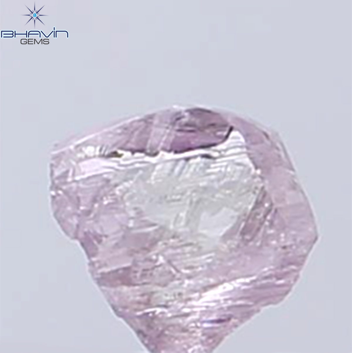 0.32 CT Natural Rough Diamond Pink Color Clarity VS (4.33 MM)