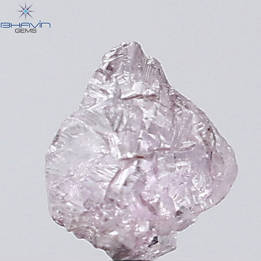 0.54 CT Rough Shape Natural Diamond Pink Color (5.64 MM)