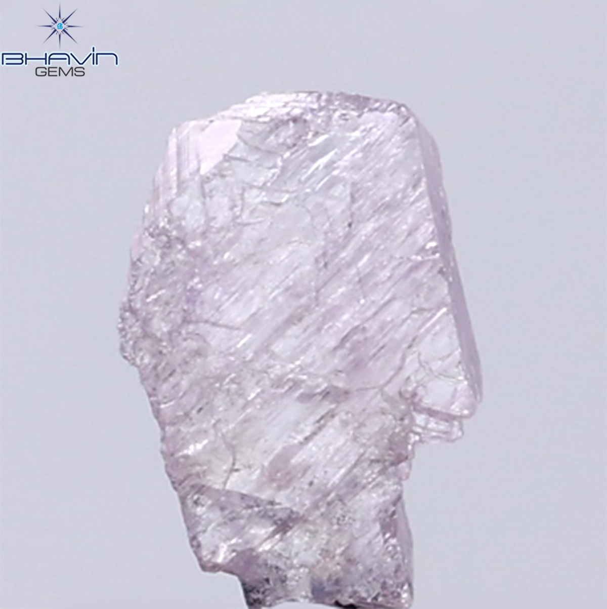 0.50 CT Natural Rough Diamond Pink Color Clarity I3 (6.86 MM)
