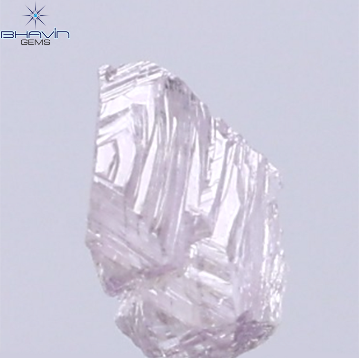 0.25 CT Natural Rough Diamond Pink Color Clarity SI (4.52 MM)