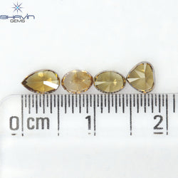 1.13 CT/4 Pcs Natural Mix Diamond Brown Color Clarity VS (5.44 MM)