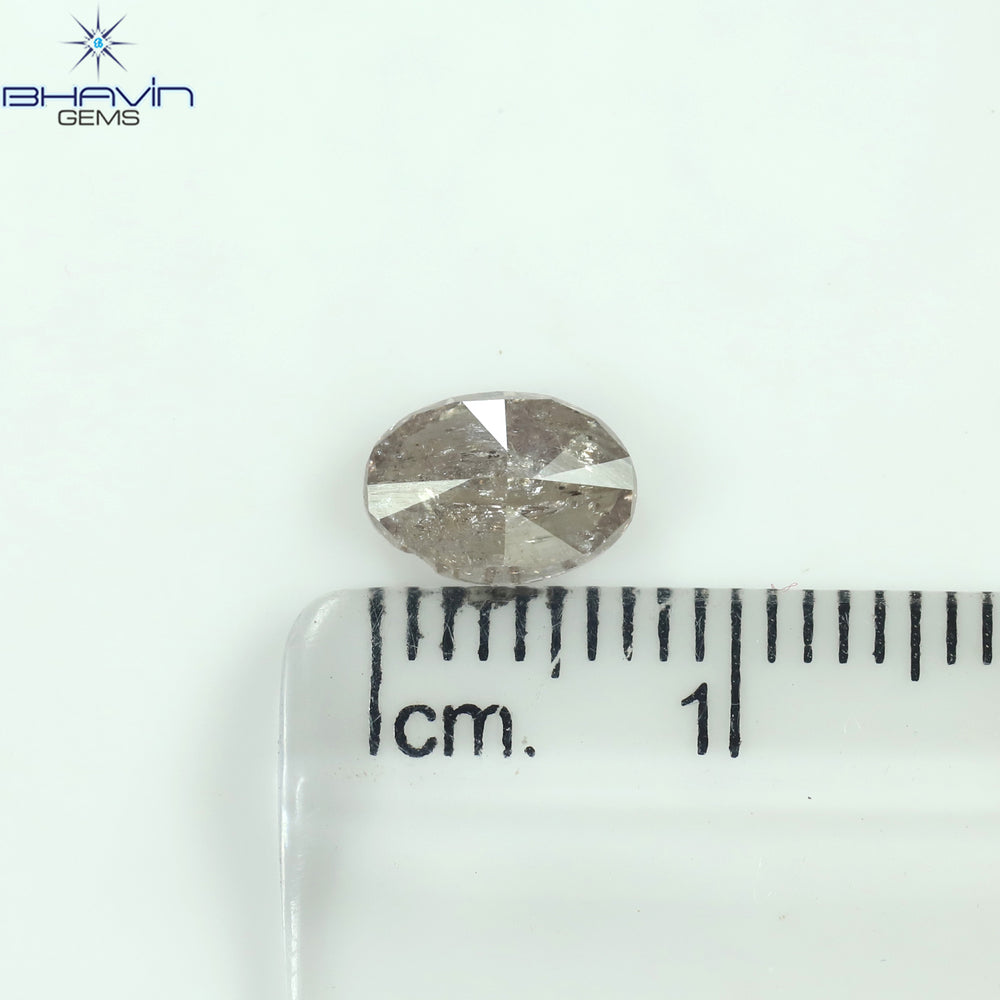 0.18 CT オーバル シェイプ ナチュラル ダイヤモンド ピンク カラー VS2 クラリティ (3.95 MM)