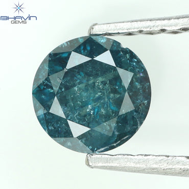 0.42 CT Round Diamond Natural Diamond Blue Color I3 Clarity (4.75 MM)