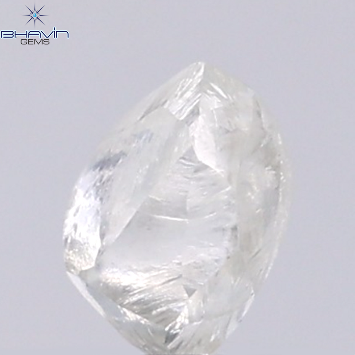 0.97 CT Natural Rough Diamond White Color Clarity VS (5.98 MM)