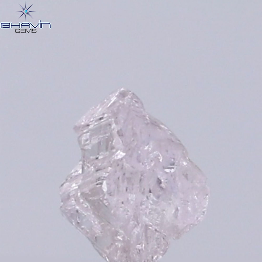 0.25 CT Natural Rough Diamond Pink Color Clarity SI (4.55 MM)
