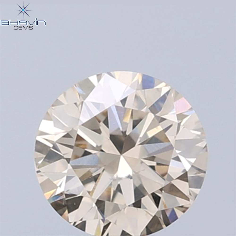 0.45 CT Natural Round Diamond Brown Color Clarity VS2 (4.84 MM)