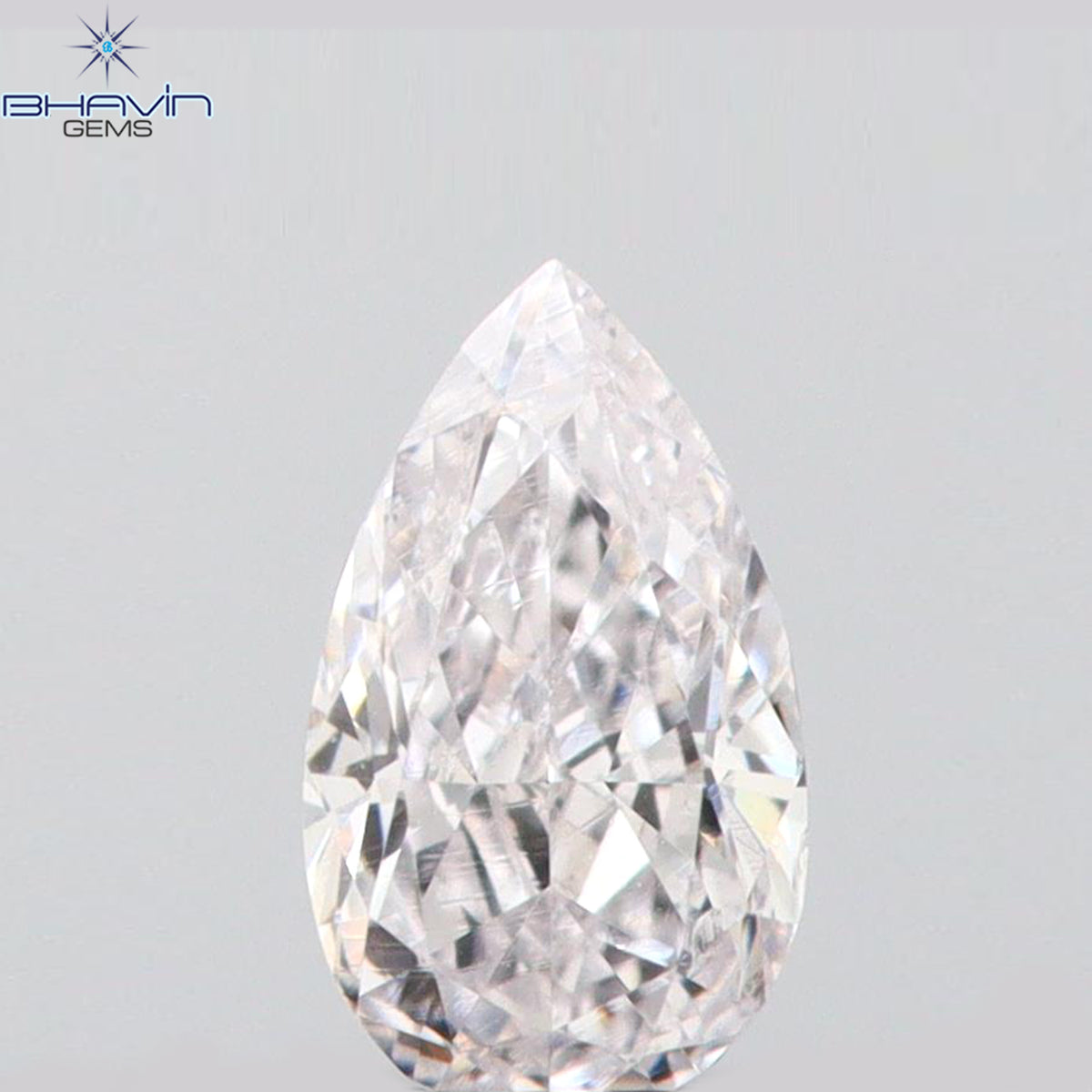 0.08 CT ペアシェイプ ナチュラル ダイヤモンド ピンク色 VS1 クラリティ (3.45 MM)