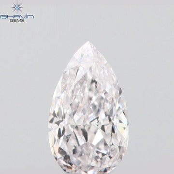 0.08 CT ペアシェイプ ナチュラル ダイヤモンド ピンク色 VS1 クラリティ (3.45 MM)