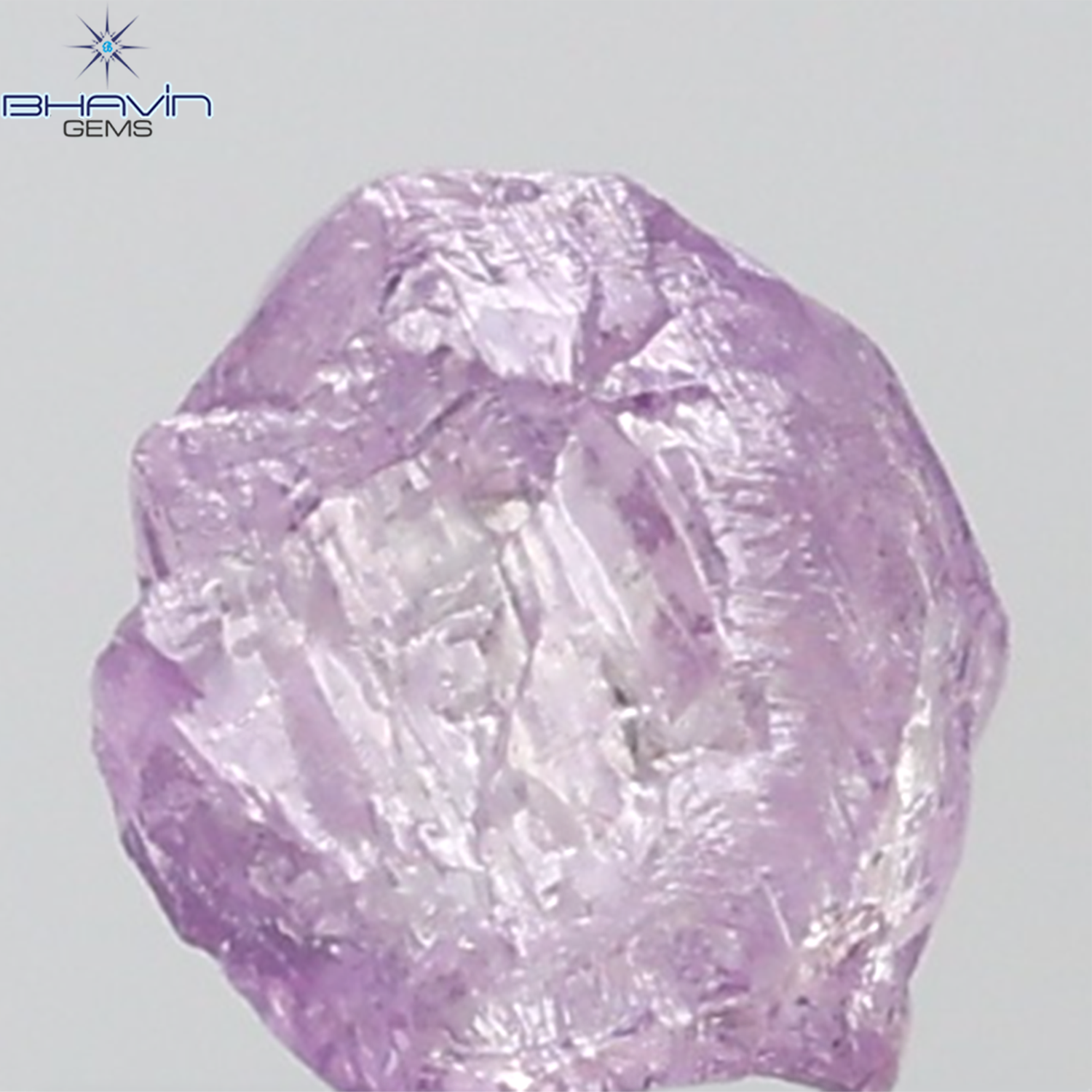 0.31 CT Rough Shape Natural Diamond Pink Color SI Clarity (3.25 MM)