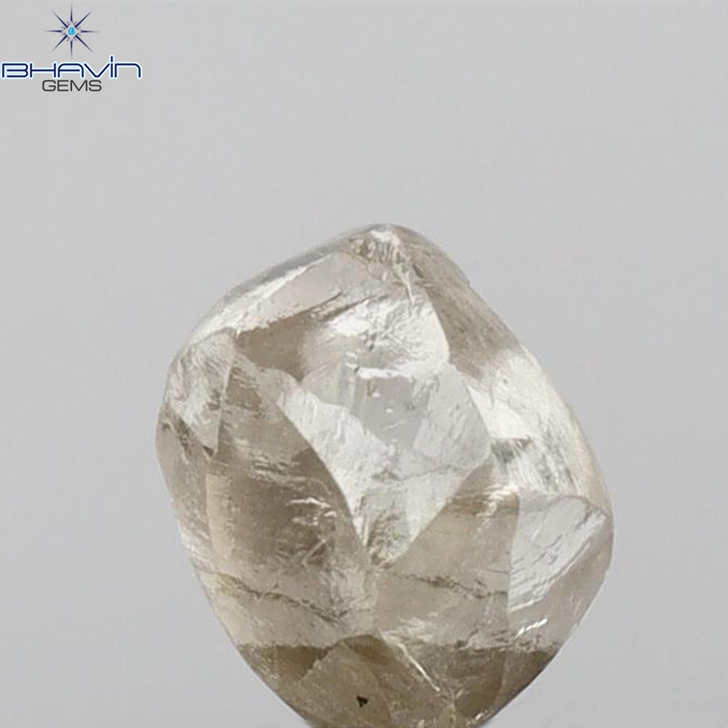 0.76 CT Rough Shape Natural Diamond Brown Color VS1 Clarity (4.12 MM)