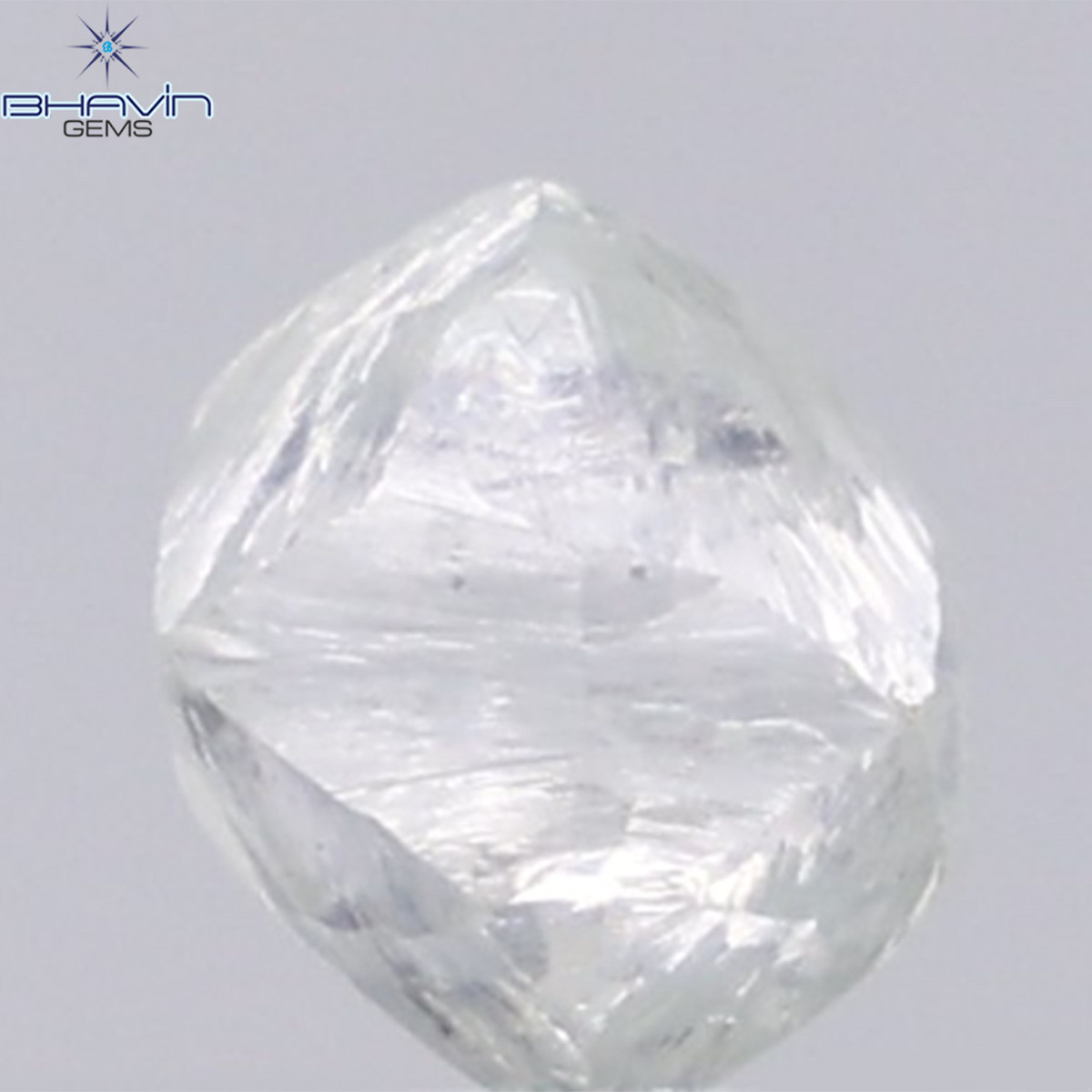 1.53 CT Natural Rough Diamond White Color Clarity VS (6.65 MM)