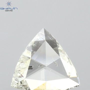 0.12 CT トライアングル シェイプ ナチュラル ダイヤモンド グリーン カラー SI2 クラリティ (3.44 MM)