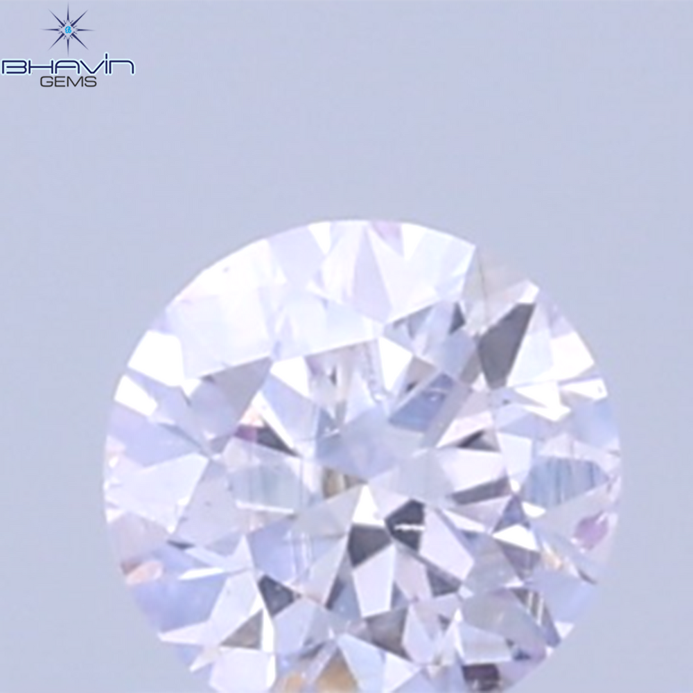 0.03 CT Natural Round Diamond Pink Color Clarity SI (1.9 MM)