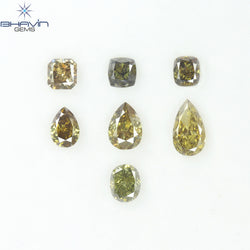1.80 CT/7 Pcs Natural Mix Diamond Green Color Clarity SI (6.27 MM)