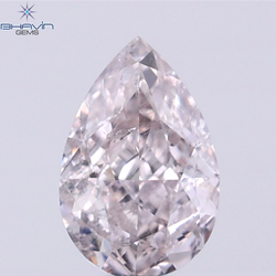 GIA Certified 0.50 CT Pear Diamond Pink Color Natural Loose Diamond (6.17 MM)
