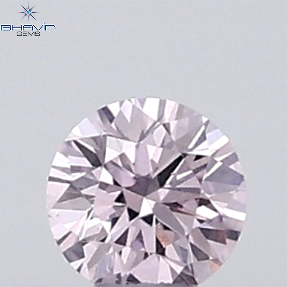 0.03 CT Round Natural Diamond Pink (Argyle) Color VS Clarity
