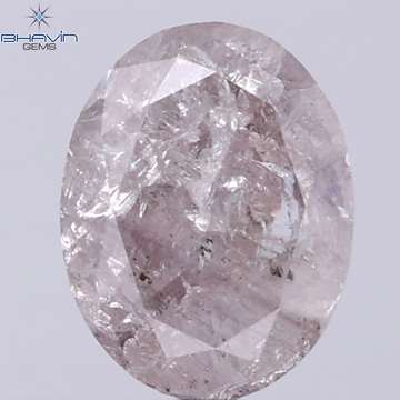 GIA認定 2.02 CT オーバルシェイプ 天然ダイヤモンド ピンクブラウンカラー (8.67 MM)