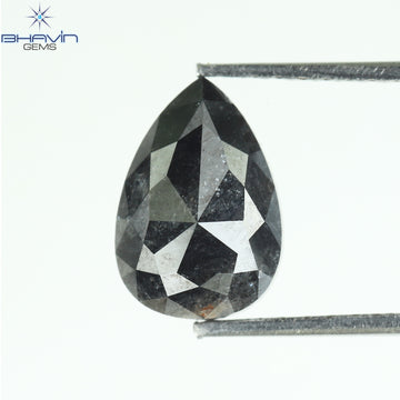 0.42 CT ペアシェイプ ナチュラル ルース ダイヤモンド ソルト アンド ペッパー カラー I3 クラリティ (5.62 MM)