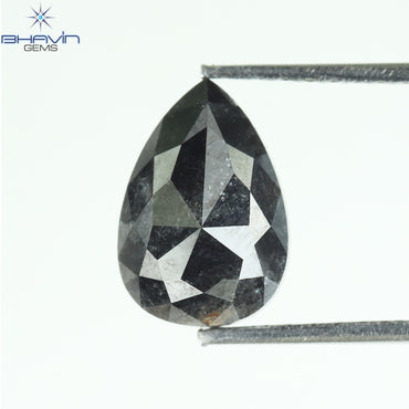 1.76 CT Pear Shape Natural Loose Diamond Black Color I3 Clarity (9.28 MM)