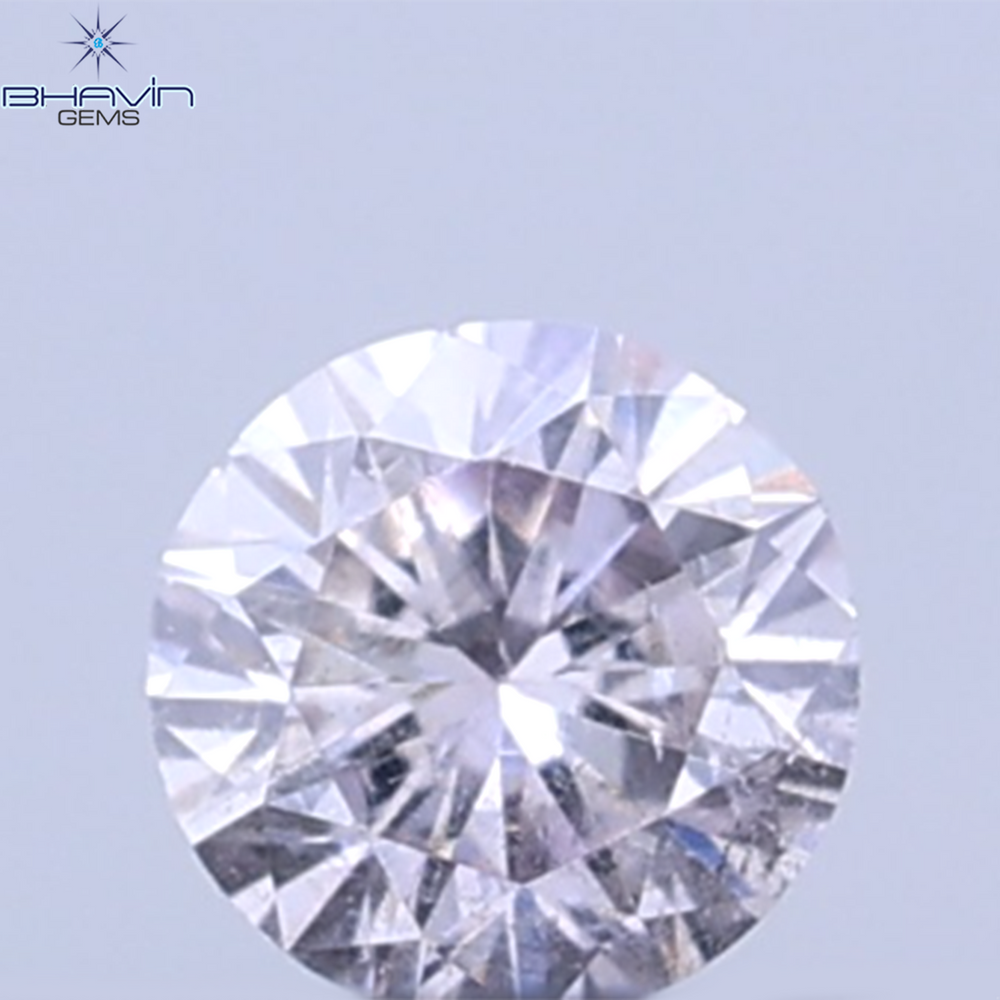 0.04 CT Natural Round Diamond Pink Color Clarity SI (2.0 MM)