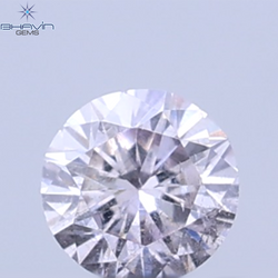 0.04 CT Natural Round Diamond Pink Color Clarity SI (2.0 MM)