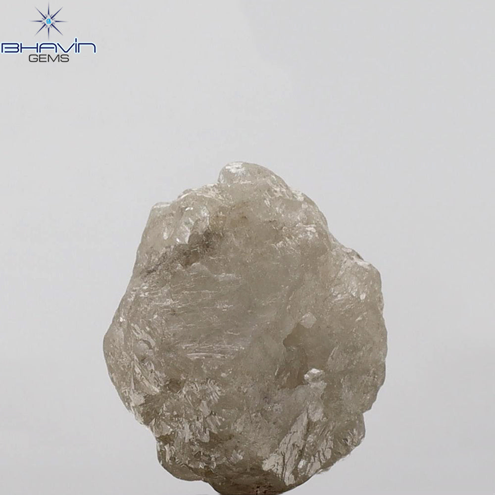 14.97 CT Rough Shape Natural Diamond White Milky Color I3 Clarity (15.77 MM)