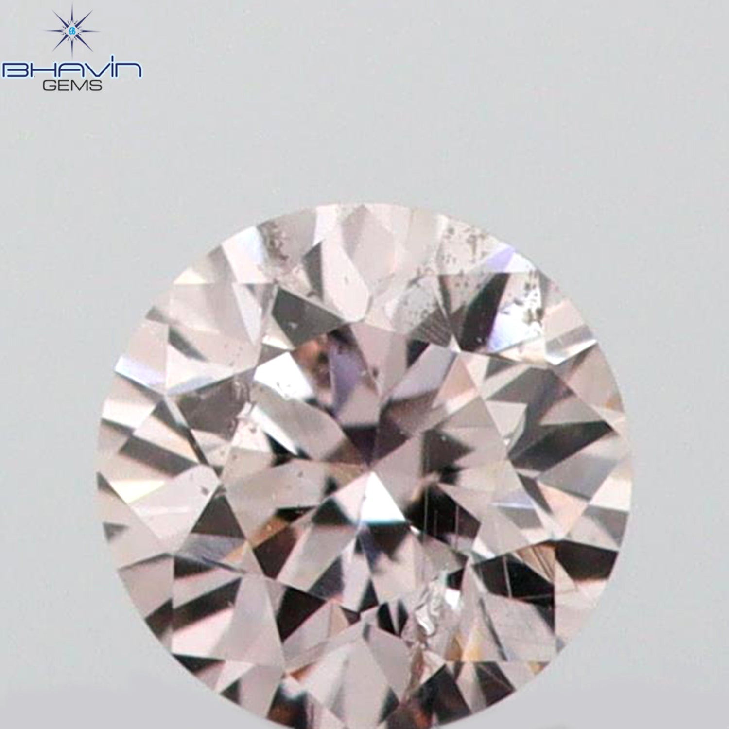 0.08 CT Round Shape Natural Diamond Pink Color SI1 Clarity (2.75 MM)
