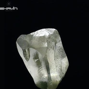 0.67 CT Rough Shape Natural Diamond Green Color VS2 Clarity (5.53 MM)