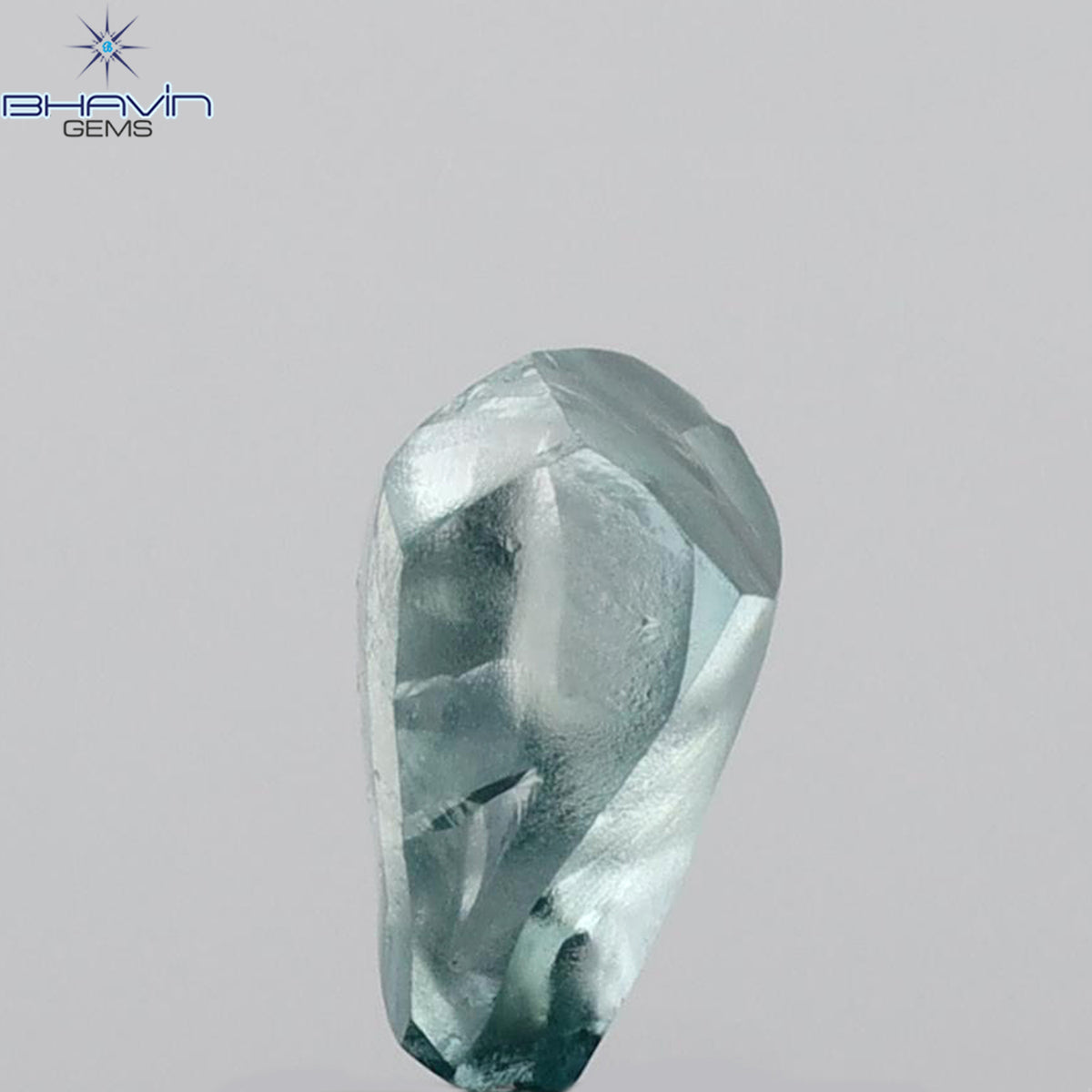 1.12 CT Rough Shape Enhanced Blue Color VS2 Clarity (7.75 MM)