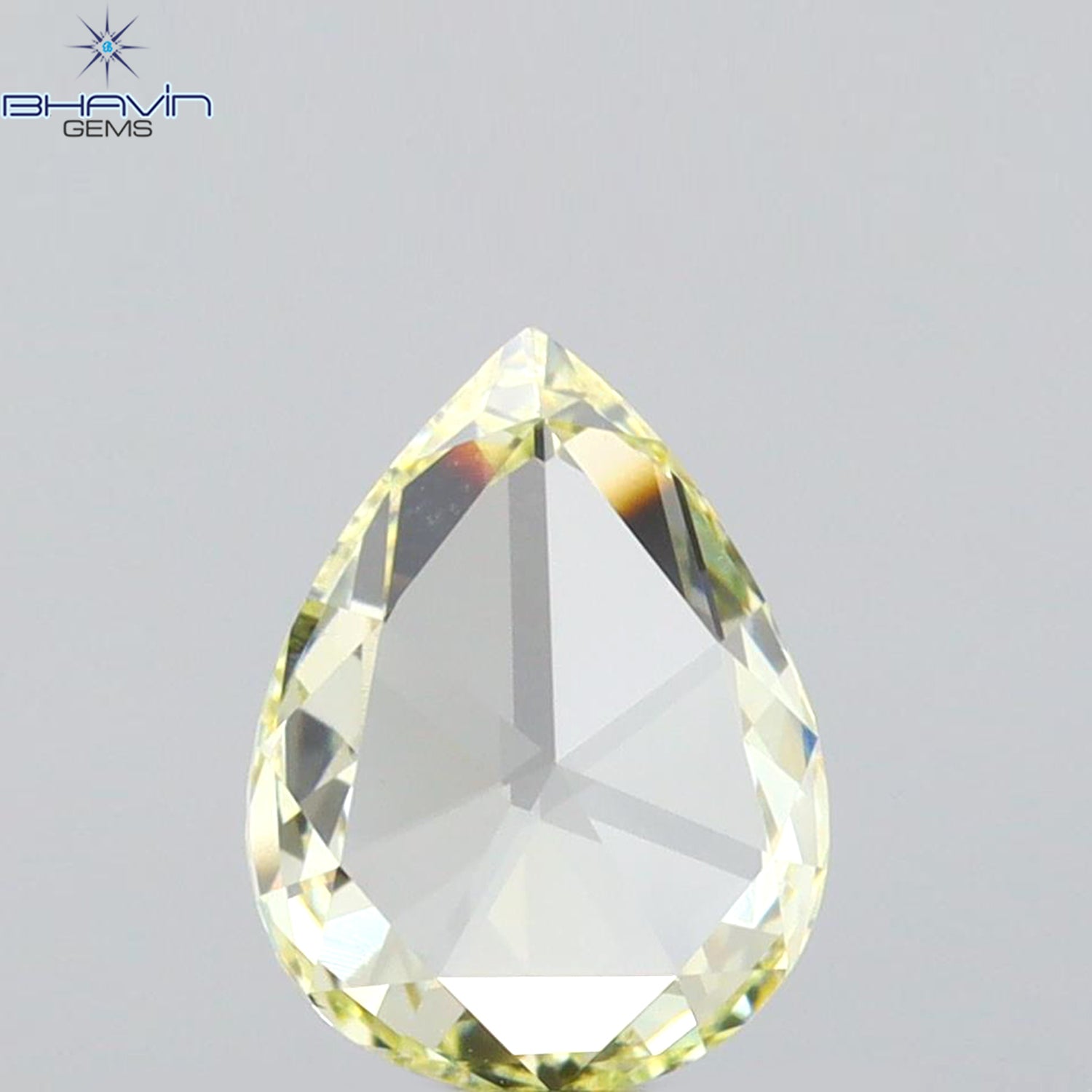 0.71 CT Pear Shape Natural Loose Diamond Yellow Color VVS1 Clarity (7.25 MM)