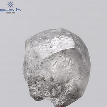 2.05 CT Rough Shape Natural Diamond Salt And Papper Color I3 Clarity (7.80 MM)