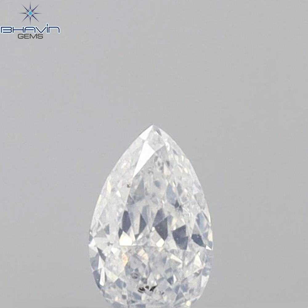 0.15 CT Pear Shape Natural Diamond White Color SI1 Clarity (4.10 MM)