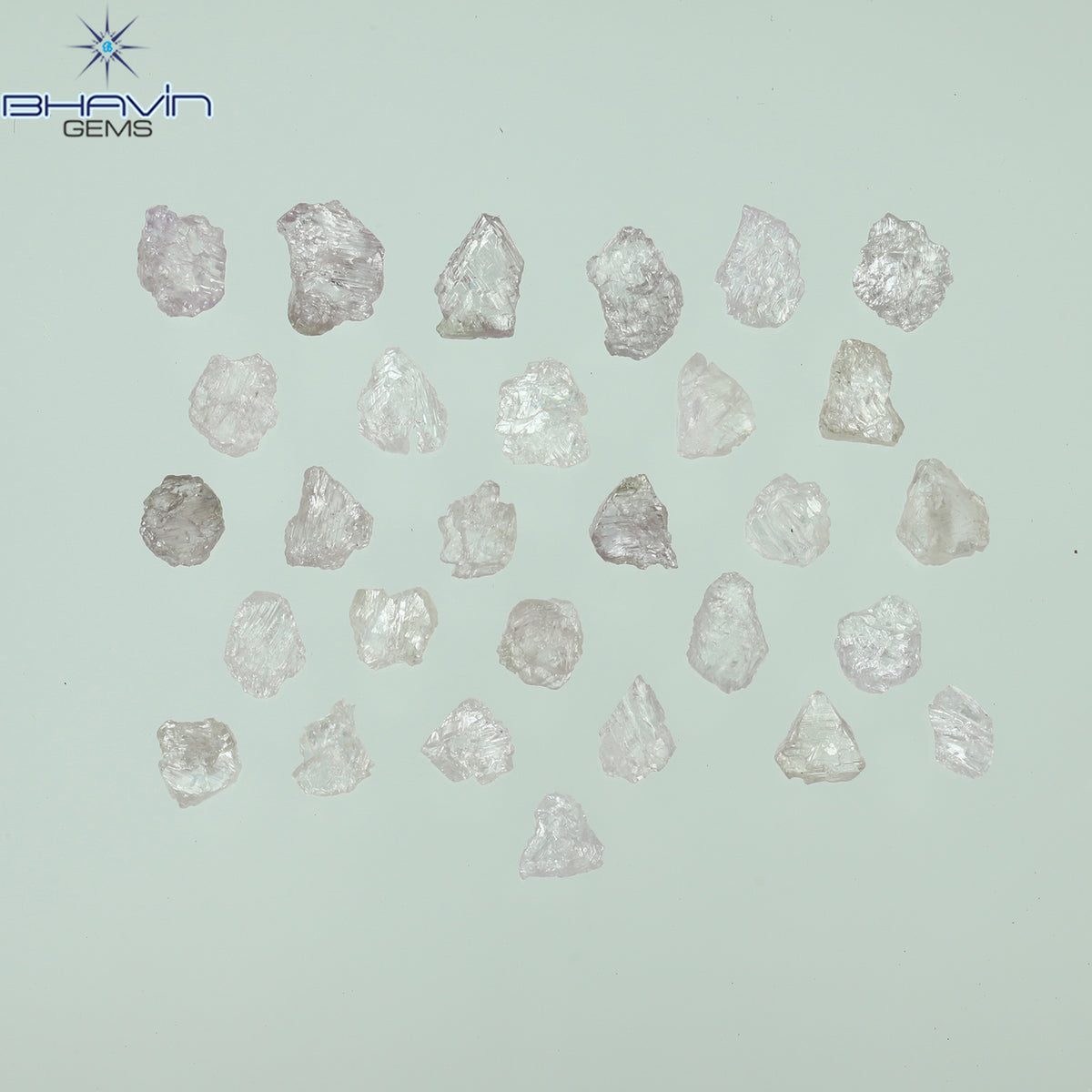 2.53 CT/29 Pcs Natural Rough Diamond Pink Color Clarity Fleat (4.45 MM)