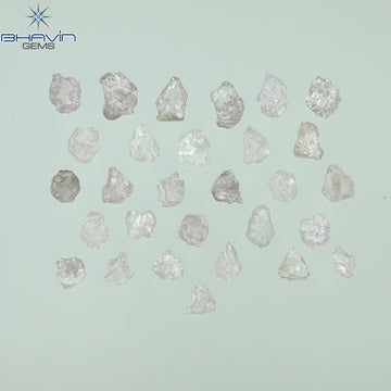 2.53 CT/29 Pcs Natural Rough Diamond Pink Color Clarity Fleat (4.45 MM)