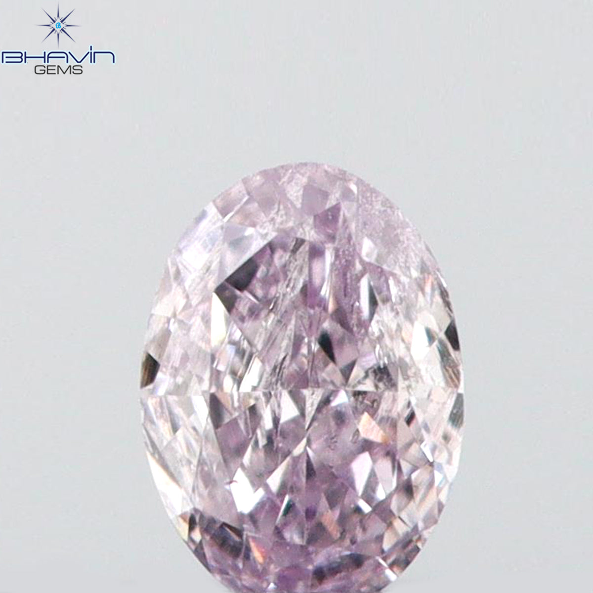0.09 CT Natural Oval Diamond Pink Color Clarity SI2 (3.38 MM)
