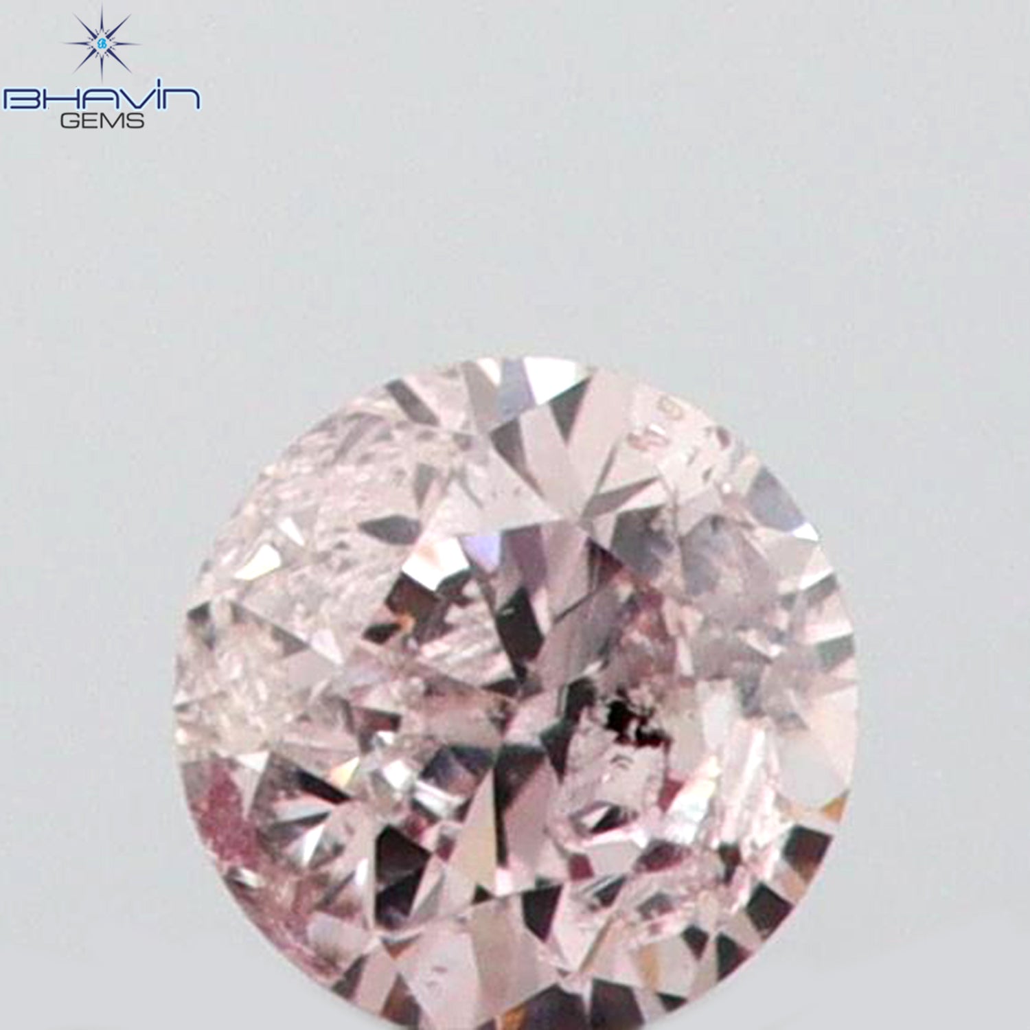 0.03 CT Round Shape Natural Diamond Pink (Argyle) Color I1 Clarity (2.00 MM)