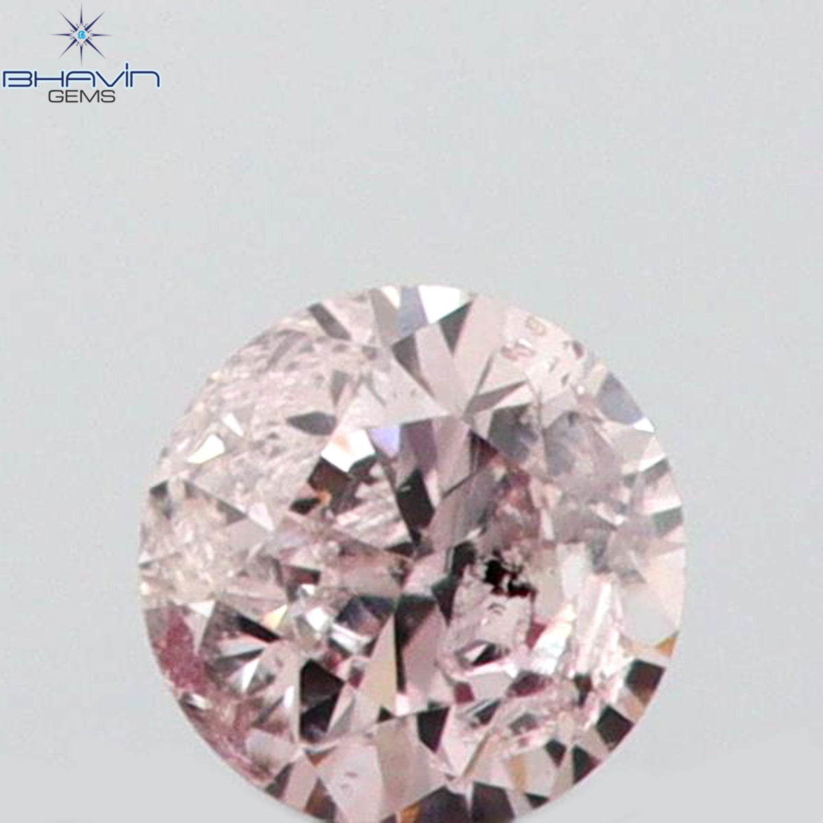 0.03 CT Natural Round Diamond Pink (Argyle) Color Clarity I1 (2.00 MM)