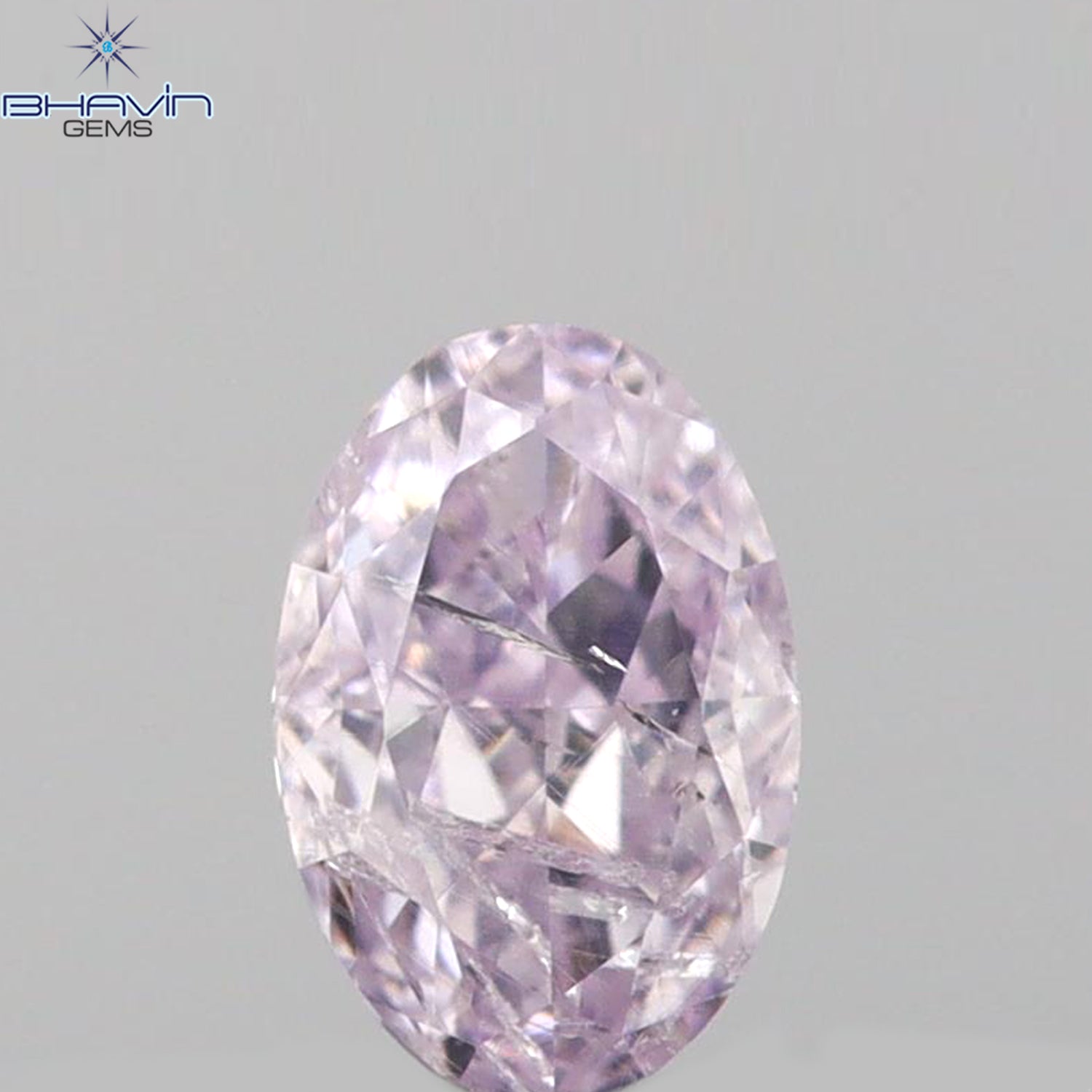0.15 CT Oval Shape Natural Diamond Pink Color I2 Clarity (3.97 MM)