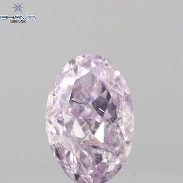 0.15 CT Oval Shape Natural Diamond Pink Color I2 Clarity (3.97 MM)
