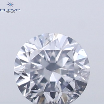 0.03 CT Round Cut Natural Diamond Grey Blue Color VS2 Clarity