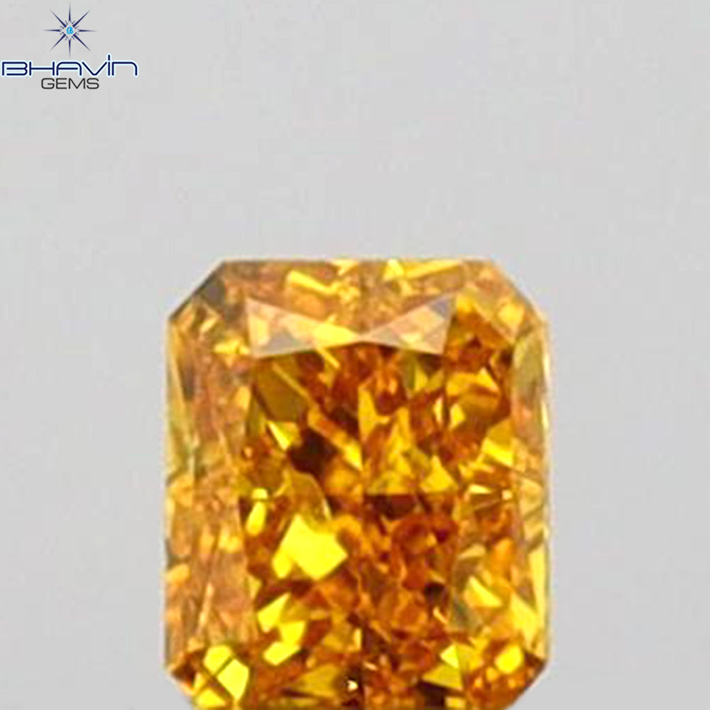 0.07 CT Radiant Shape Natural Diamond Yellow Color SI2 Clarity (2.50 MM)