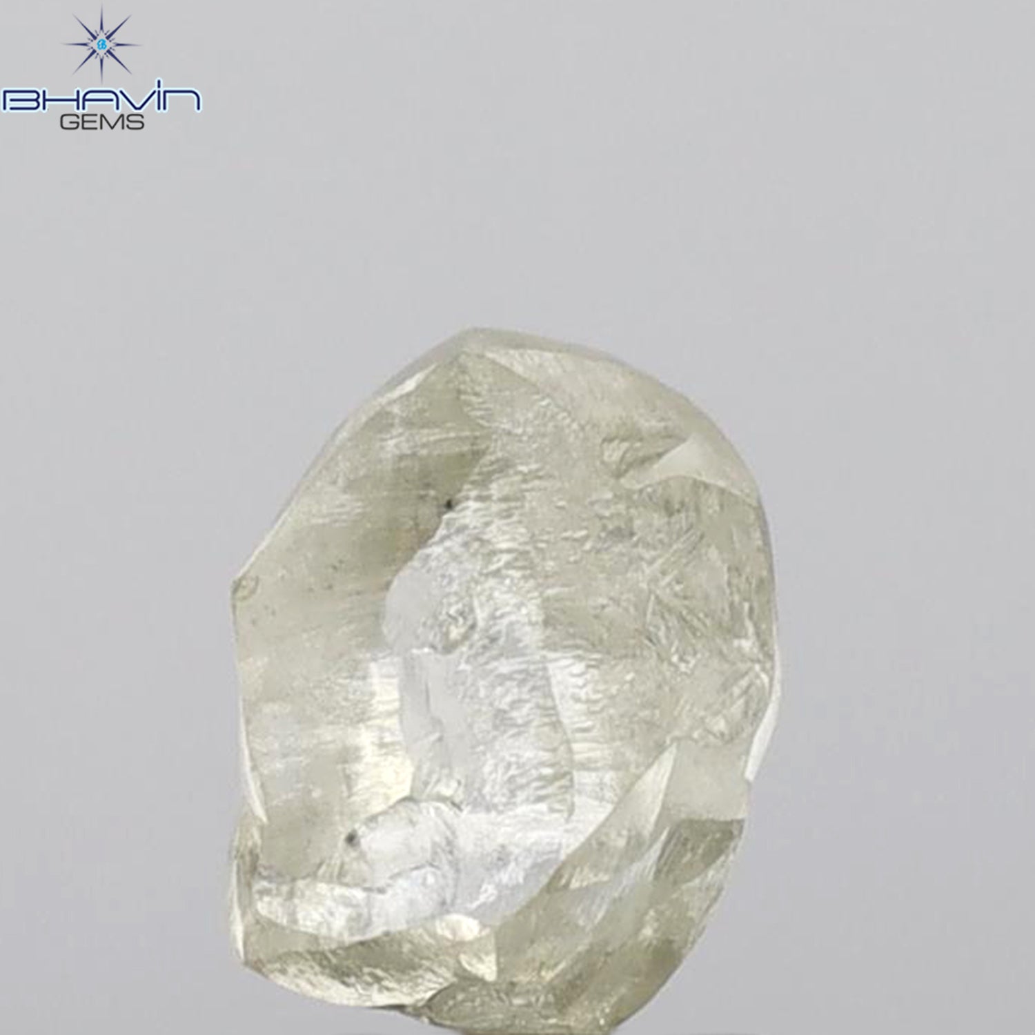 2.24 CT Rough Shape Natural Loose Diamond White (M) Color SI1 Clarity (8.52 MM)