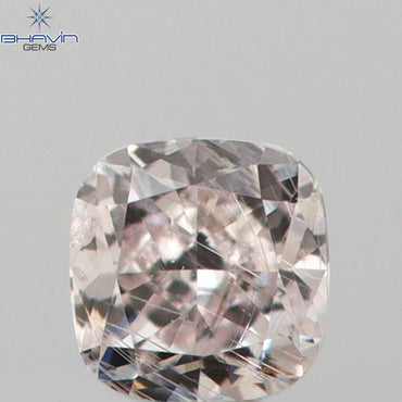 0.09 CT Cushion Shape Natural Diamond Pink Color SI1 Clarity (2.44 MM)