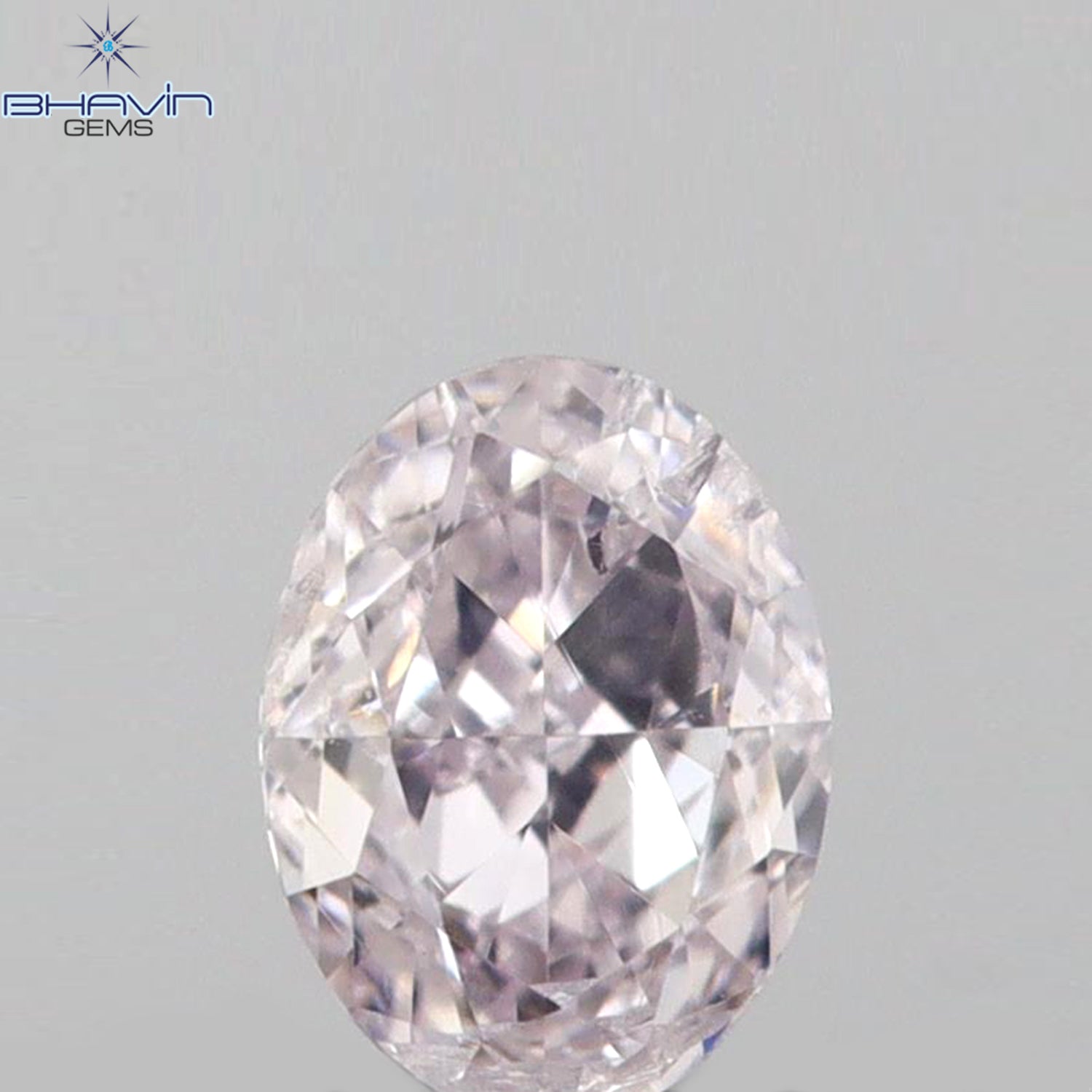 0.10 CT Oval Shape Natural Diamond Pink Color SI2 Clarity (2.88 MM)