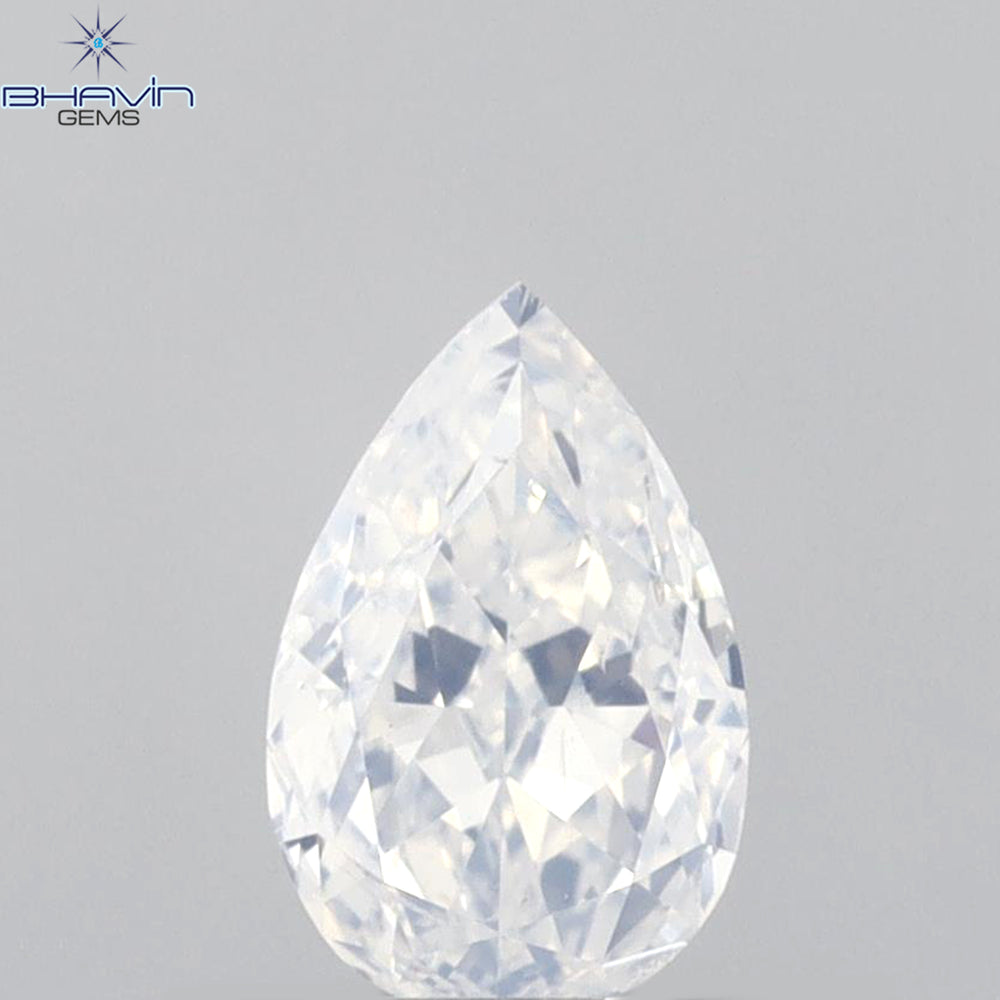 0.51 CT Pear Shape Natural Diamond White Color VS2 Clarity (6.51 MM)