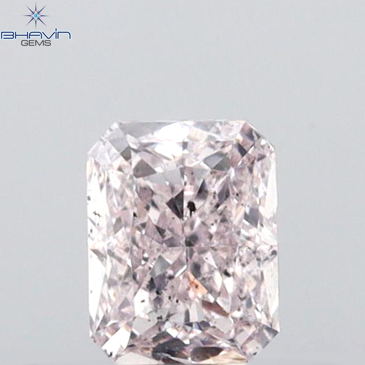 GIA Certified 0.31 CT Radiant Shape Natural Diamond Pink Color SI2 Clarity (4.10 MM)